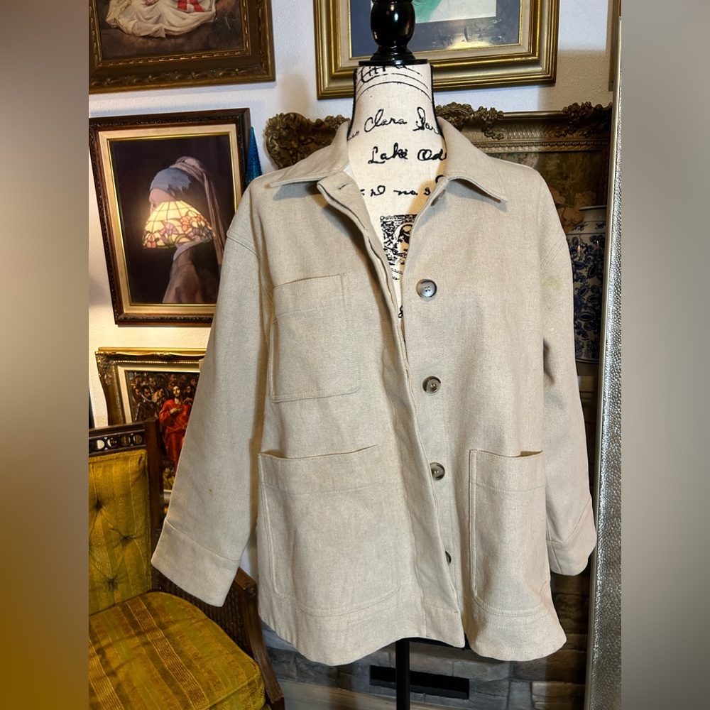 WeekDay Crème Woman’s Light Jacket Medium